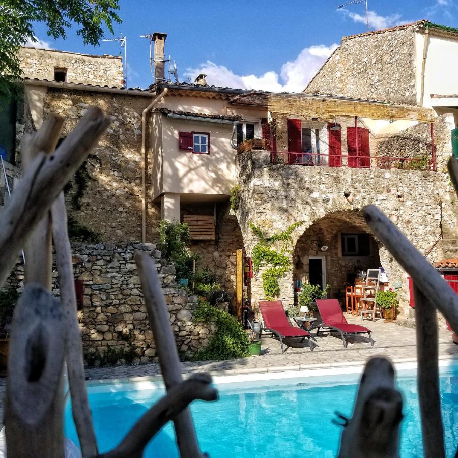 La Dolce Vita - Studio Dans Propriete Avec Piscine Montpeyroux  Exteriör bild