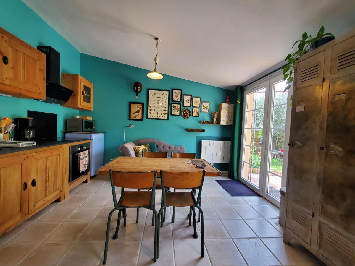 La Dolce Vita - Studio Dans Propriete Avec Piscine Montpeyroux  Exteriör bild